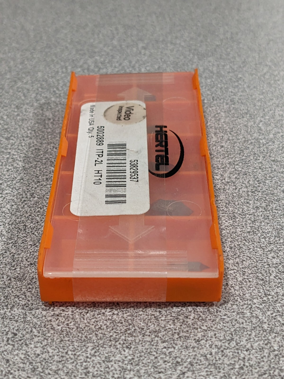 Hertel Threading Insert: ITP2L HT10, Carbide Qty 5 53829537
