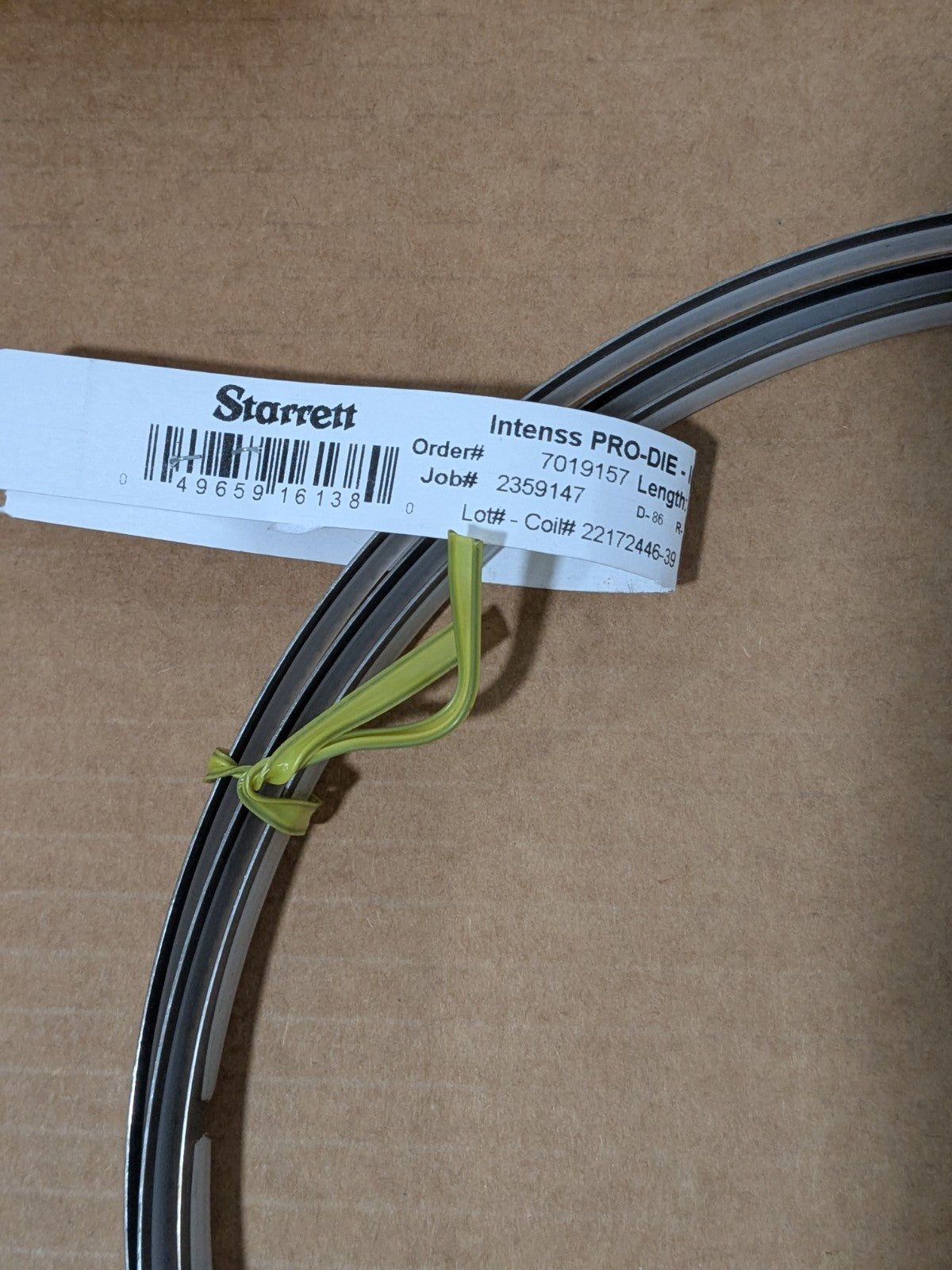 Starrett Welded Bandsaw Blade: 7' 9 Long x 1/2" Wide x 10 to 14 TPI 16138