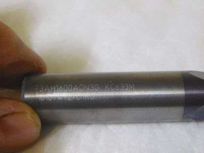 Kennametal Solid Carbide Drill Slot End Mill 16mm Dia 3Fl 92mm OAL 2226753