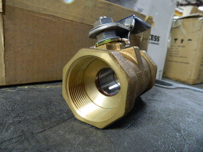 Nibco 1-1/2" Bronze Reduced Port Ball Valve FNPT x FNPT NL9403C