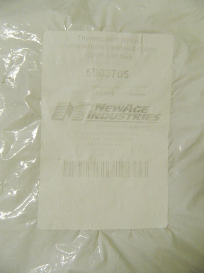 NewAge Industries Multiple Barbed Tube Elbow 100 Pack 3/8" Barb 1/2" N