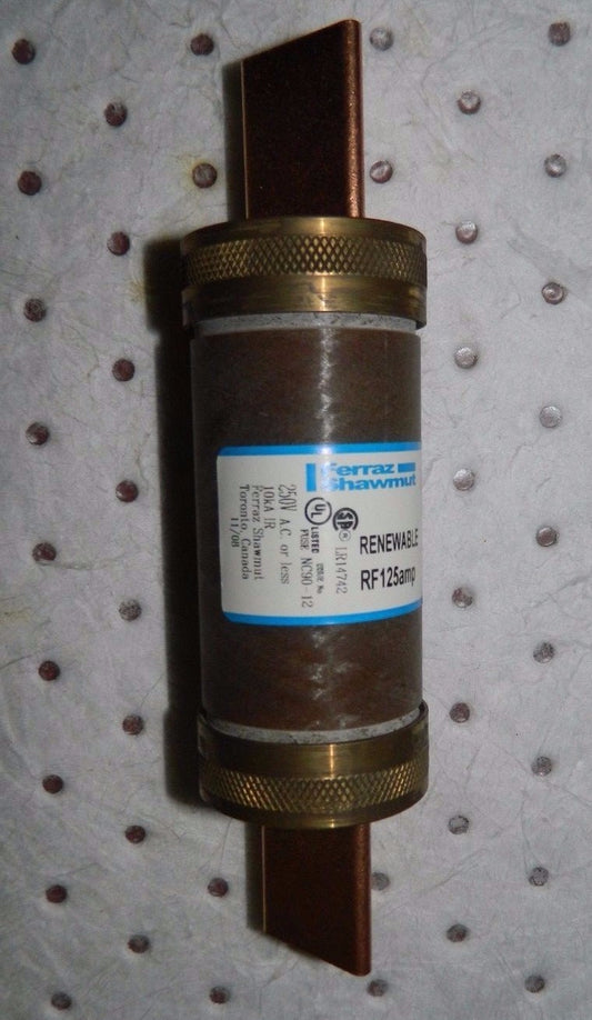 Ferraz Shawmut Fast Acting Renewable Fuse 250 VAC 125A #RF125