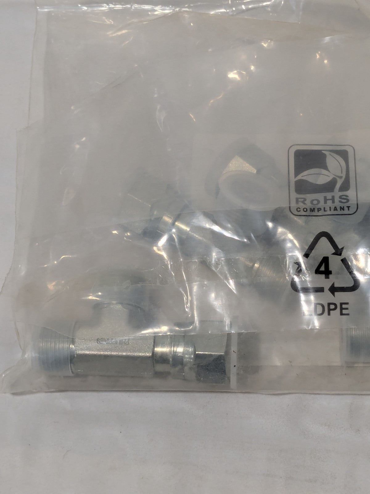 Parker Seal-Lok Run Tee 1/2 X 1/2 ORFS Swivel X 1/2 Steel Qty 5 8 R6LO-S