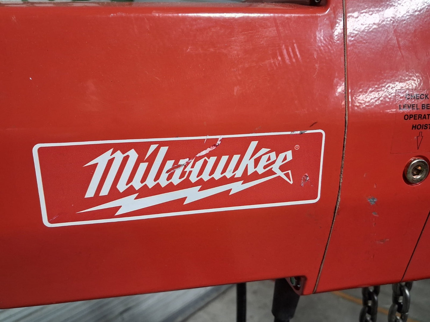 Milwaukee Electric Chain Hoist 2 Ton Cap 10 Ft Lift 115/230v 9572 Parts / Repair