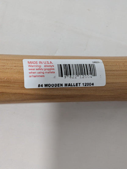 Garland Mfg Wooden Mallet, 22 oz, Size 4, #12004