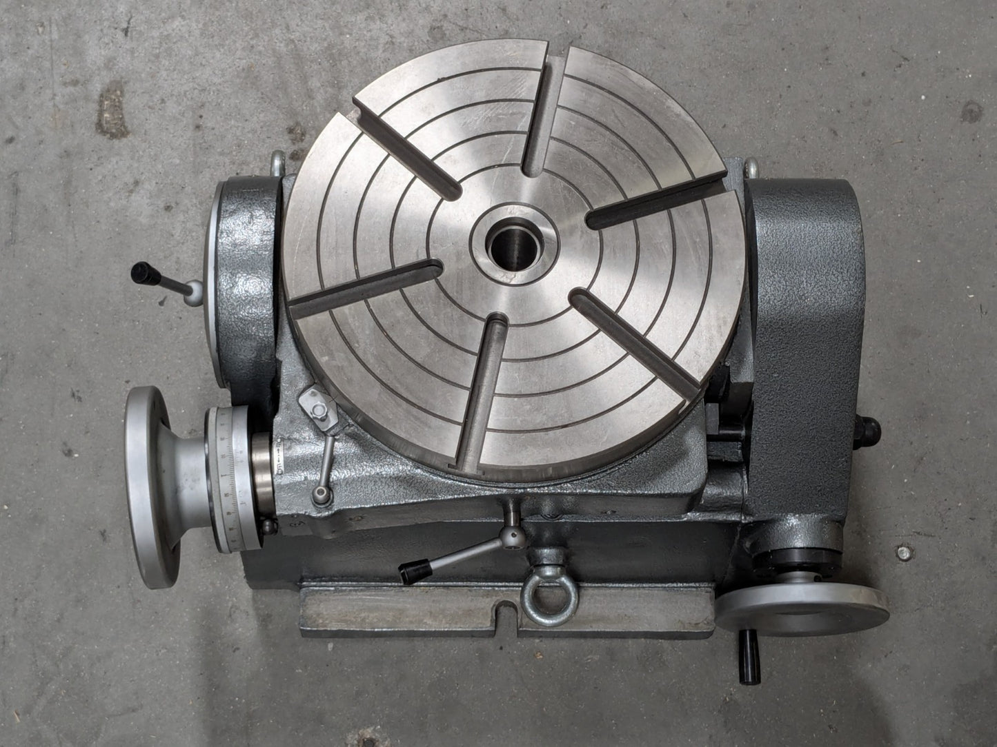 Phase II Precision Tilting Rotary Table 12" Diameter 4MT Center Taper 222-4