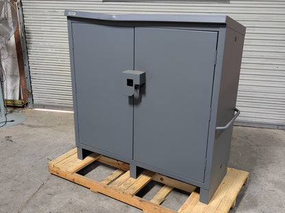 Durham Heavy-Duty Job Site Storage Cabinet 3-Shelf 64 x 24 x 62 Scratch N Dent