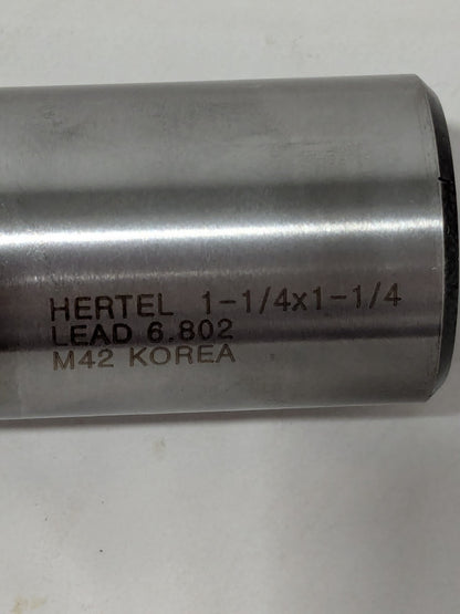 Hertel Roughing End Mill: 1-1/4" Dia, 6 FL, 4" LOC, 6-1/2" OAL 75987537