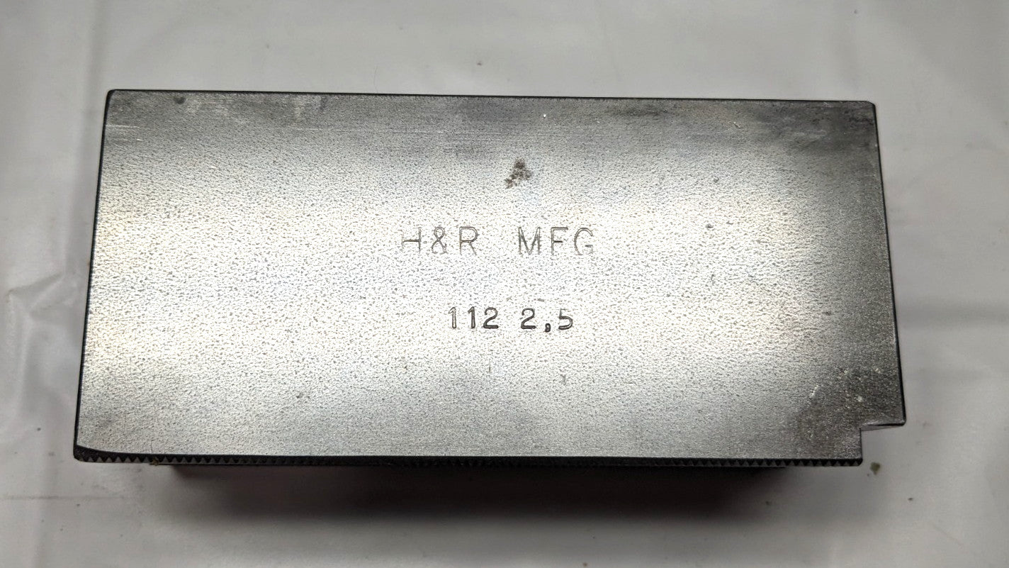 H & R MANUFACTURING Lathe Chuck Soft Jaws  5-1/4" OAL  Serrated Steel  HR112-2.5