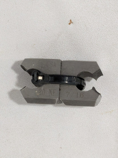 Cle-Line Two Piece Adjustable Die 7/16-20, Collet #1 and 5 C66708