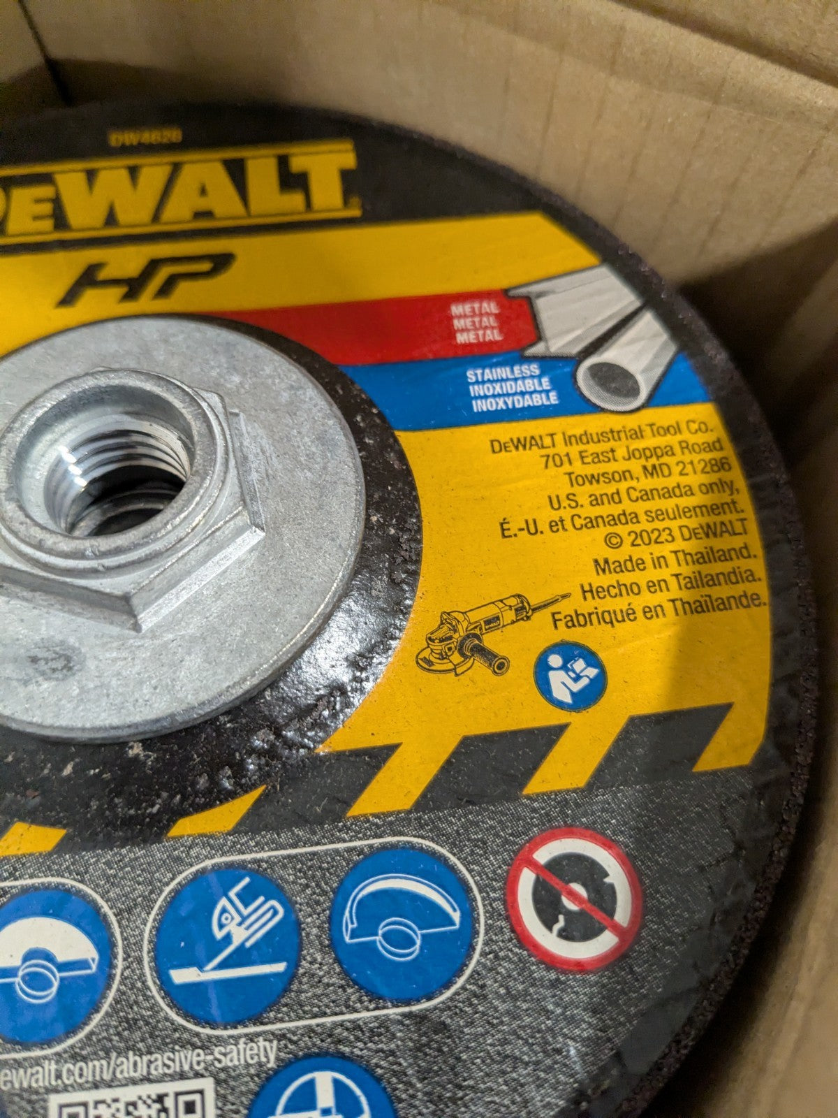 DeWALT Depressed-Center Wheel: 6" Dia, 1/4" Thick, 5/8-11 Hole Qty 10 DW4626