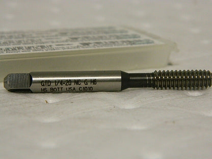 GTD 1/4-20 UNC H6 Thread Limit Bottoming Thread Forming Tap Qty 4 17243