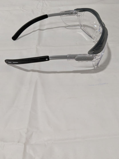 (15) 3M Nuvo Gray Safety Glasses W/Clear Anti-Fog/Anti-Scratch Lens 7000127497