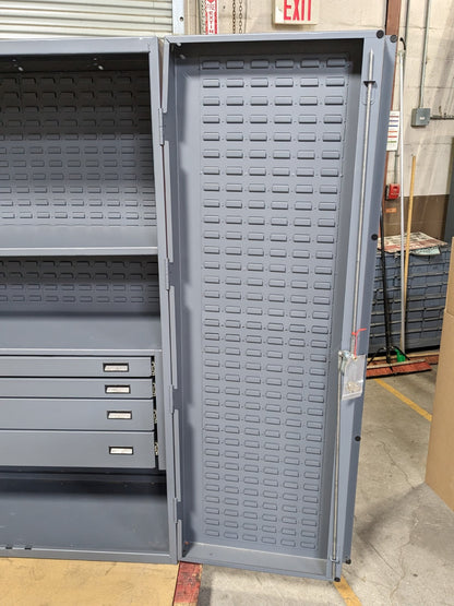 Durham Heavy Duty Storage Cabinet w/ Bins 4-Drawer 72 x 48 x 24 SCRATCH N DENT