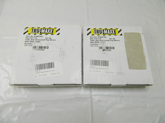 TRU-MAXX 6 x 1″ 320 Grit Aluminum Oxide Unmounted Flap Wheel Qty 2 87662300