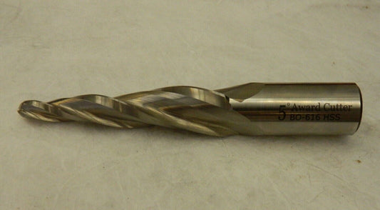 5° per Side 3/8″ 3 FL HSS Steel Tapered Ball End Mill BO-616