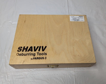 SHAVIV VARGUS 21 Piece Deburring Kit w/Wooden Case 154-29061