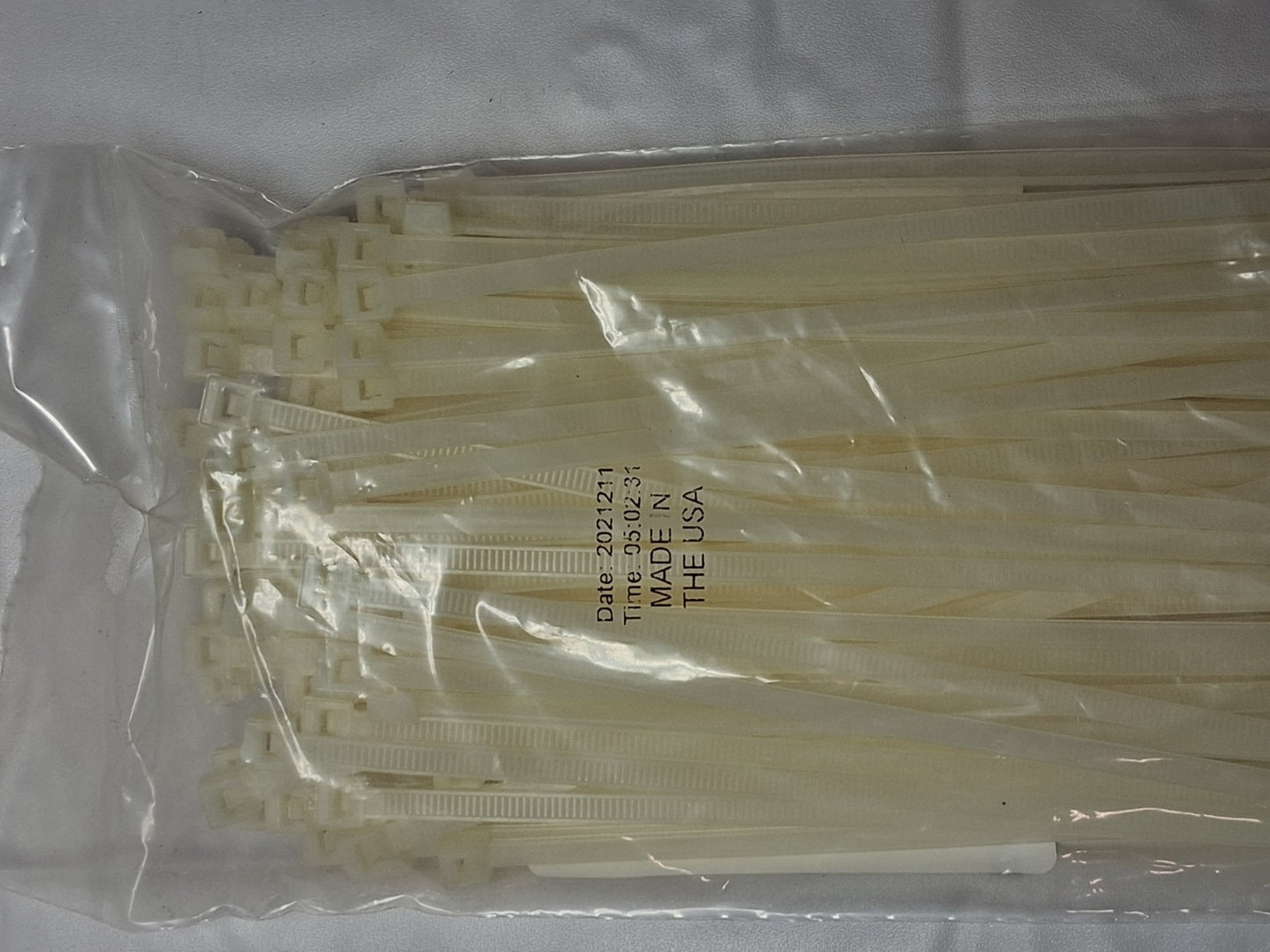 Catamount Nylon Cable Tie 7.6" 50 lb Tensile Natural QTY10 Pk Of 100 L-7-50-9-C