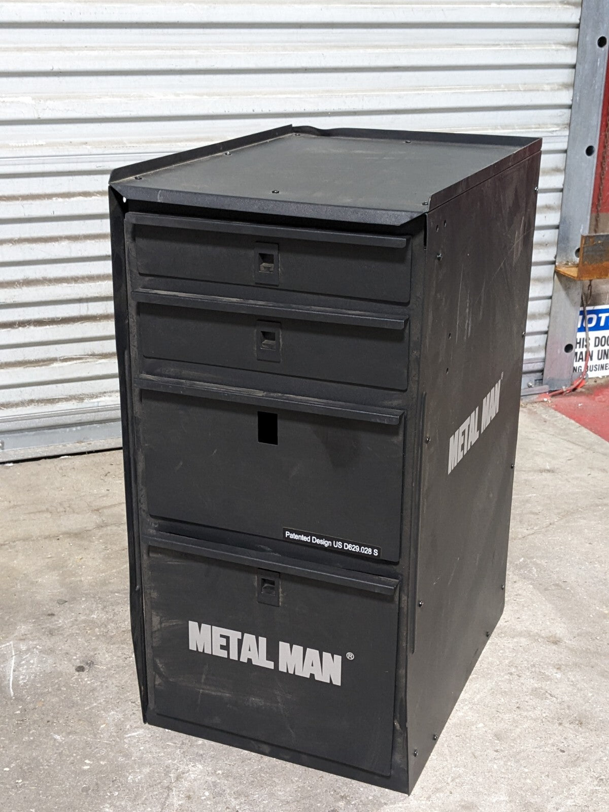 Metal Man Deluxe Welding Tool Box Storage Cabinet 4 Drawer DWC1 Used
