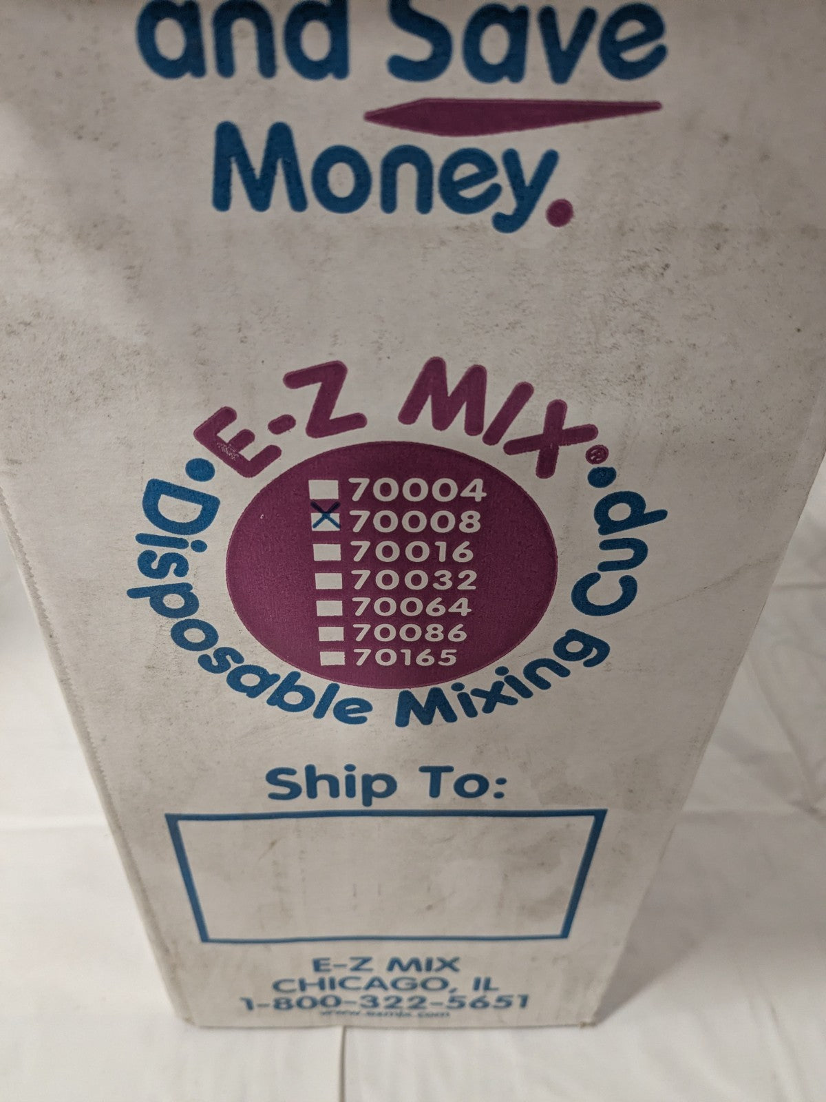 E-Z Mix Disposable 1/2 Pint Mixing Cup (100/Case) 70008