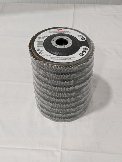3M Flap Disc: 4-1/2" Dia, 36G, Zirconia Alumina, Type 27 Qty 10 7010308897