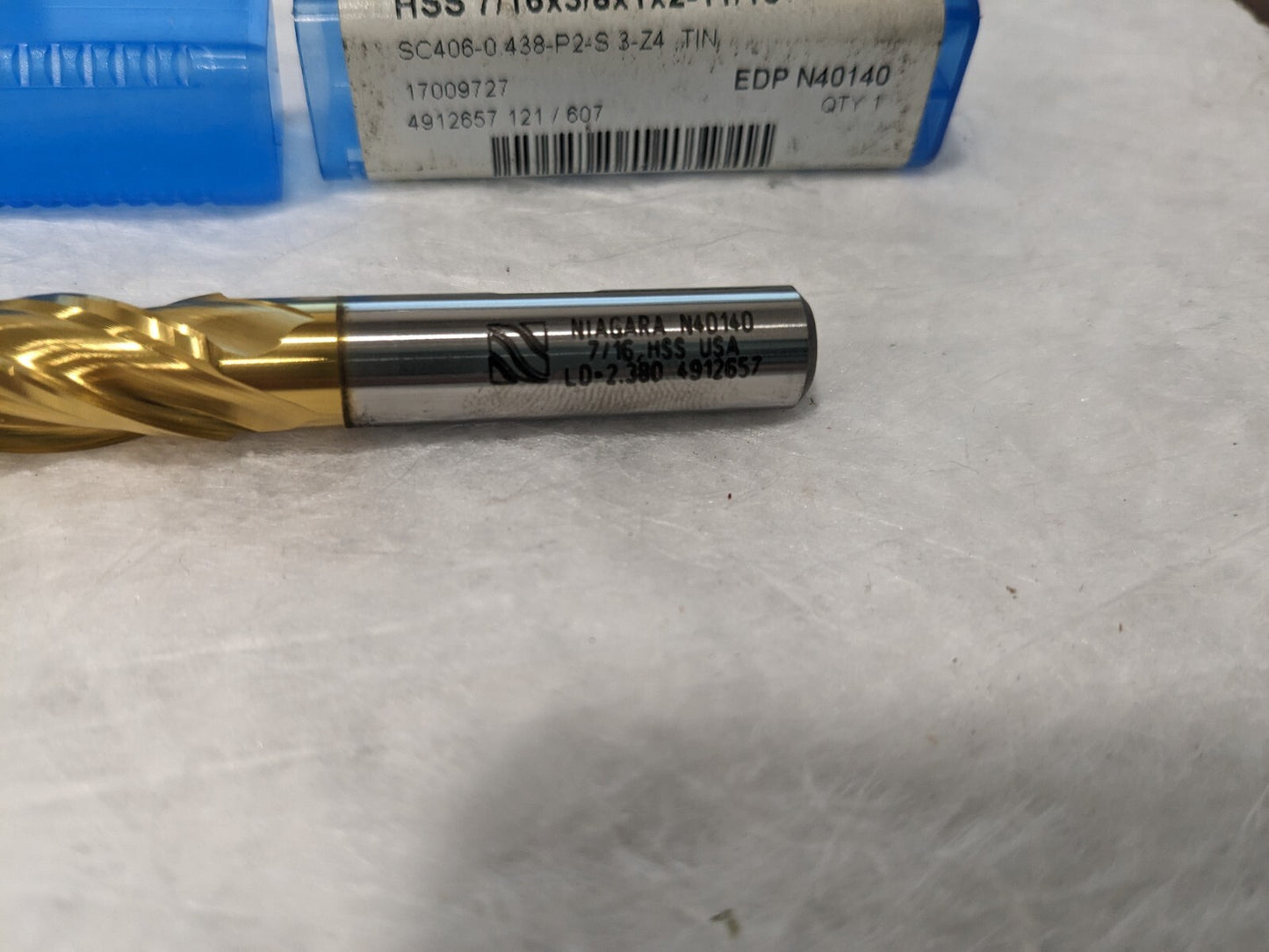Seco Tools LLC Square End Mill: 7/16" Dia (Niagara Cutter) N40140