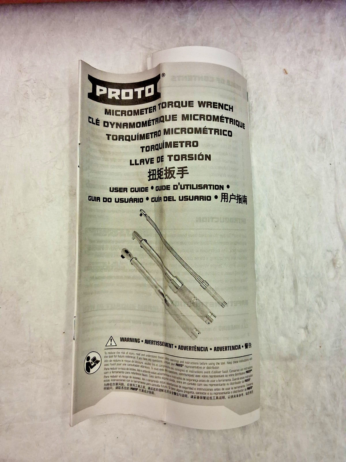 Proto Micrometer Torque Wrench 3/4" Drive Foot Pound J6020AB