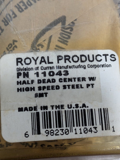 Royal Products  5MT HSS Half Dead Center 1.748 Point Dia 2.75” LOC 8.5” L 11043