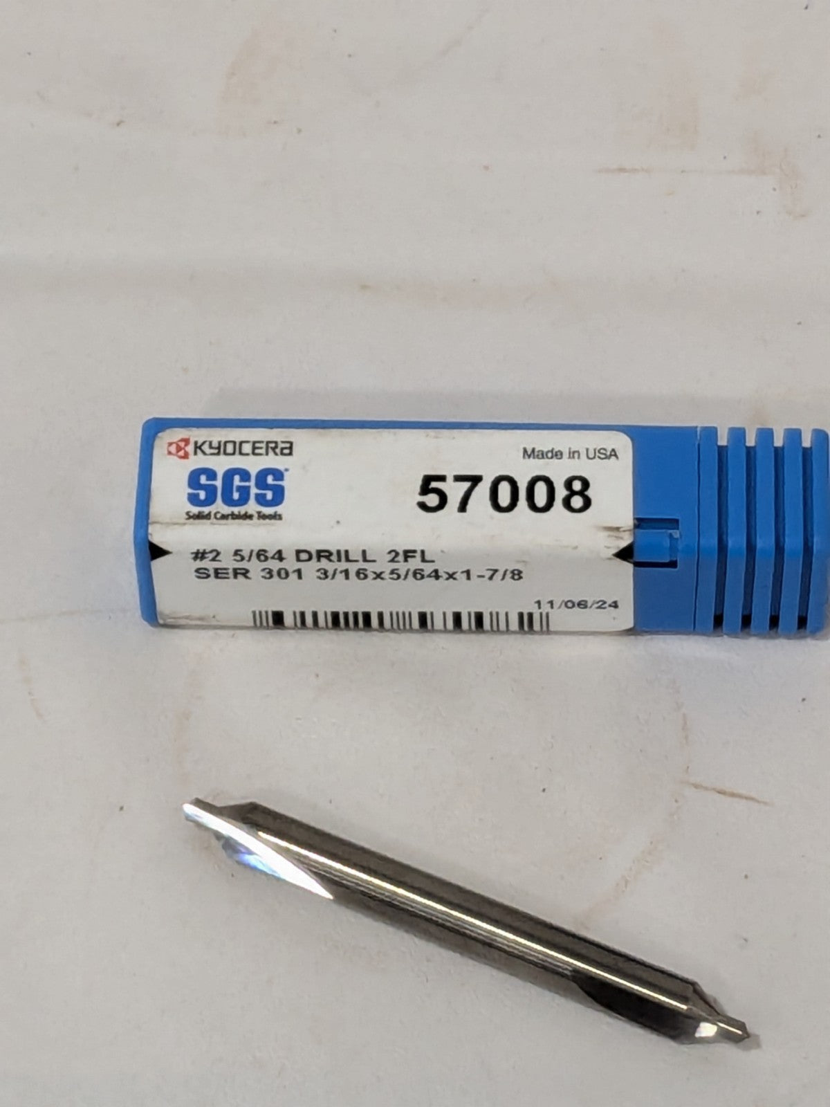 SGS Combo Drill & Countersink: #2, 3/16" Body Dia 57008