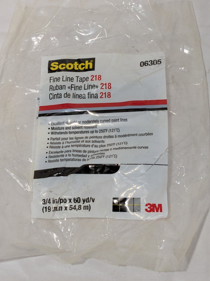 Scotch Masking Tape: 18 mm Wide, 60 yd Long, 5 mil Thick, Green 7000048459