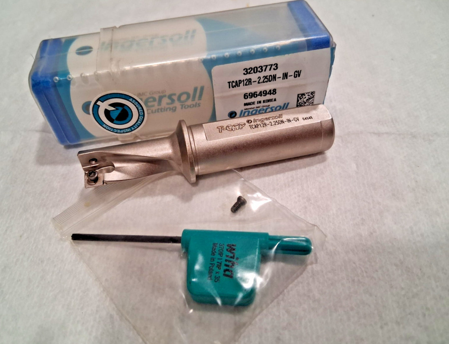Ingersoll Indexable Insert Drill TCAP12R-2.25DN-IN-GV 3203773