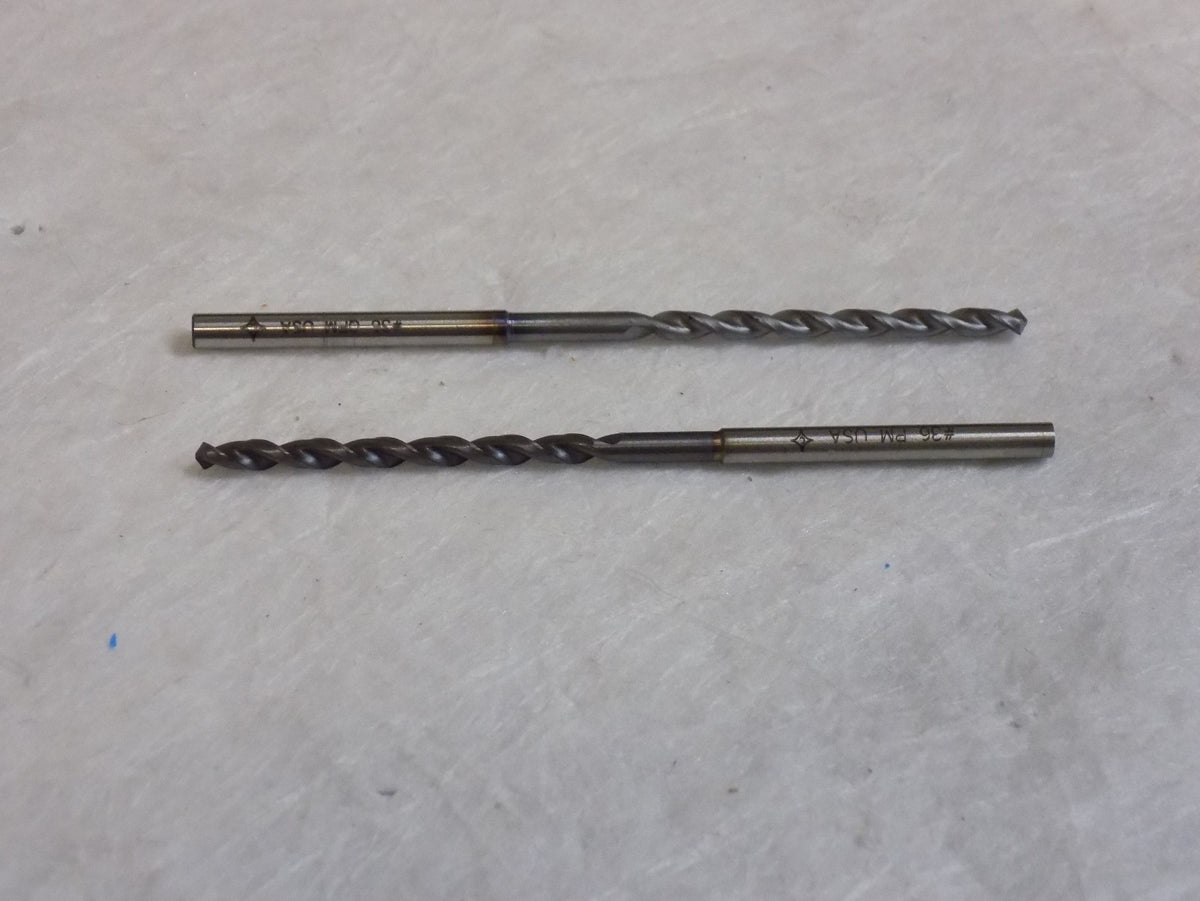 Cleveland Jobber Drill #36 x 1-7/16" x 3" 118º Bright HSS Qty. 2 #C52566