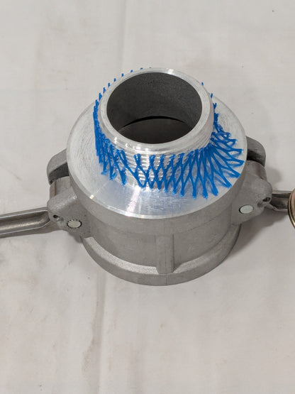 Cam & Groove Coupling: 1-1/2" Part B, Aluminum, 1,000 psi Max WS-HF-CAM-002