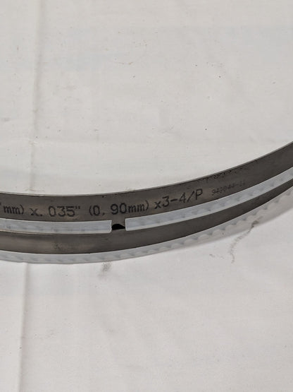 Starrett Welded Bandsaw Blade: 12' 4 Long x 1" Wide x 3 to 4 TPI 20715