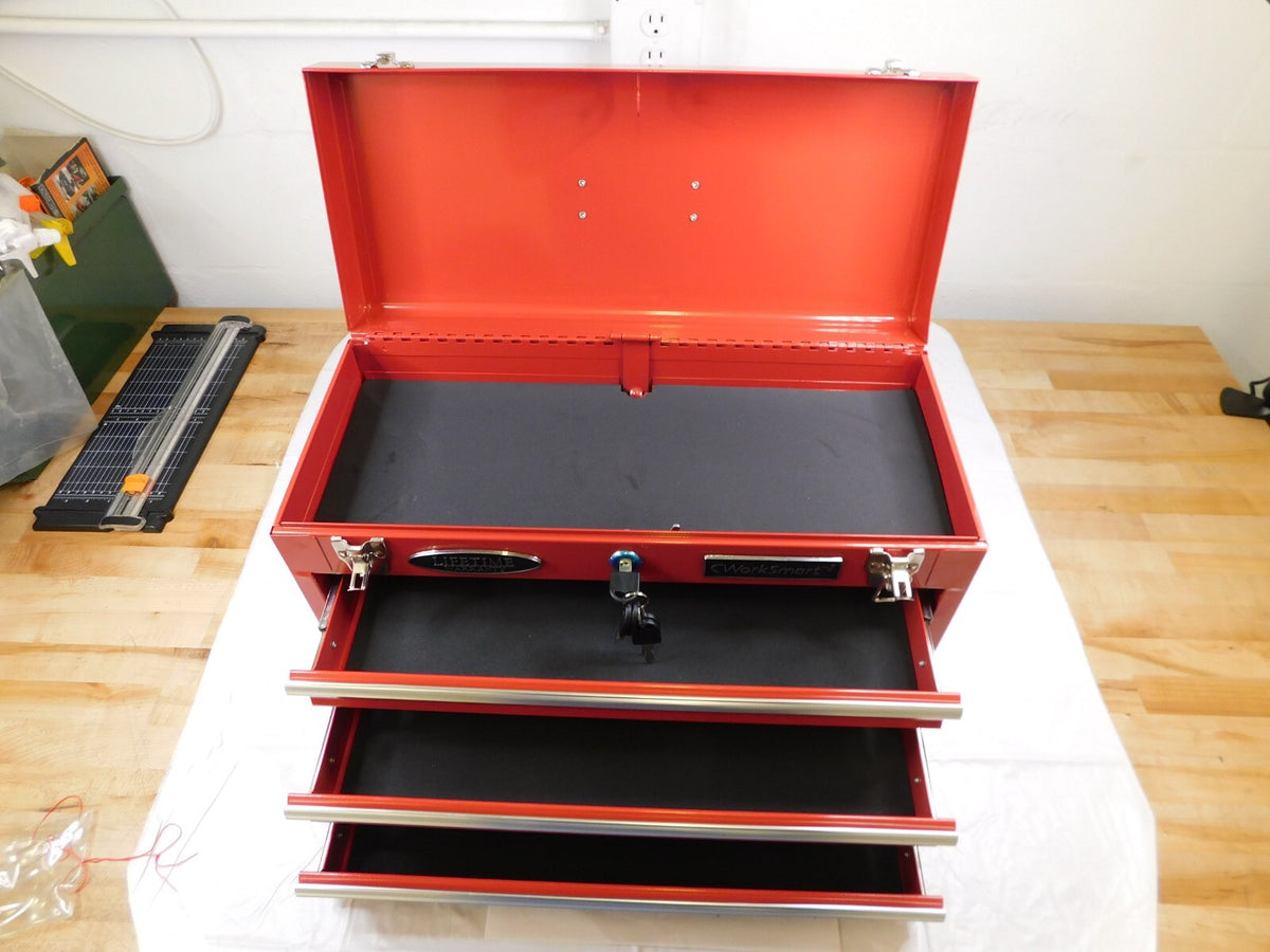 Worksmart Tool Chest: 3 Drawers, 8-5/8" , 11-7/8", 20-1/2WS-MH-TSTOR-001