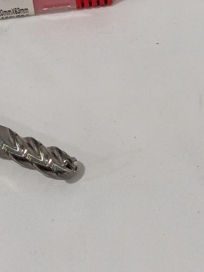 ACCUPRO Ball End Mill: 8.00 mm Dia, 20.00 mm LOC, 4 Flute 01217496