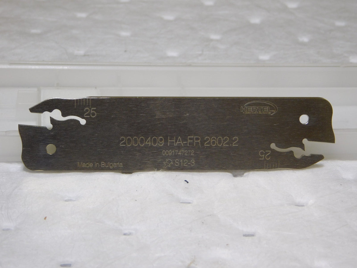 Hertel Indexible Cutoff Blade 0.984 Max DOC 2mm Blade W x 26mm Blade H 2000409