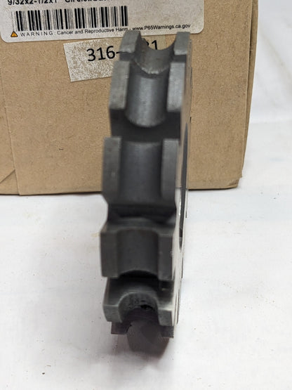 HSS 1 Arbor Concave Radius Cutter, 9/32" Radius, 2-1/2 Cut Diam 316-0181