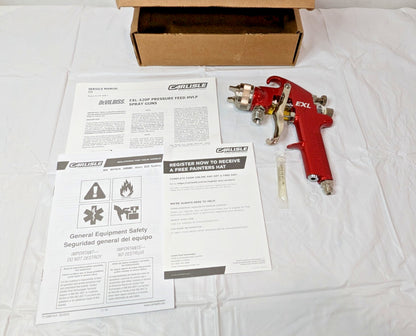 DeVilbiss Siphon Feed High Volume/Low Pressure Paint Spray Gun EXL-520S-18