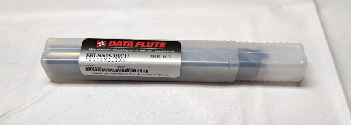 DATA FLUTE Carbide 5/8"x2-1/2"X5" 5FL SSIL50625-030C11