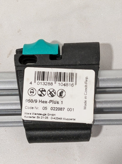 Wera 9 Pc Hex Key Set: Ball End, L-Handle, Metric 05022087001