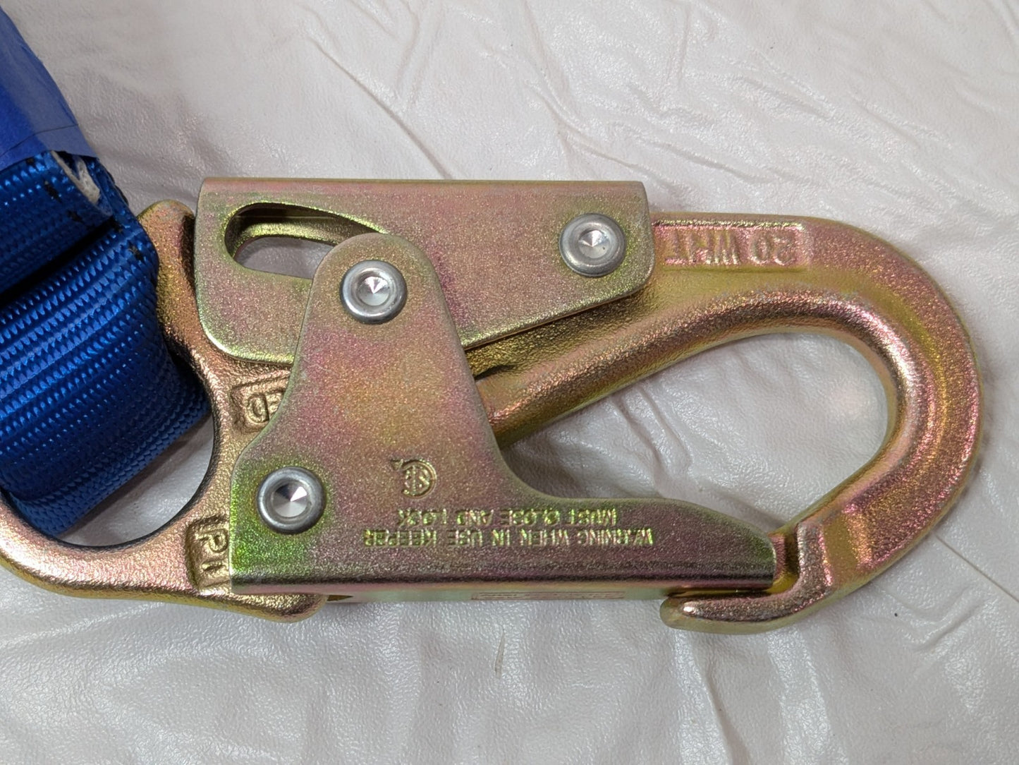 Werner Steel Trailing Rope Grab w/3 Ft Shock Absorbing Lanyard L250001