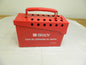 Brady Group Lockout Box, Heavy Duty Steel, Red 65040