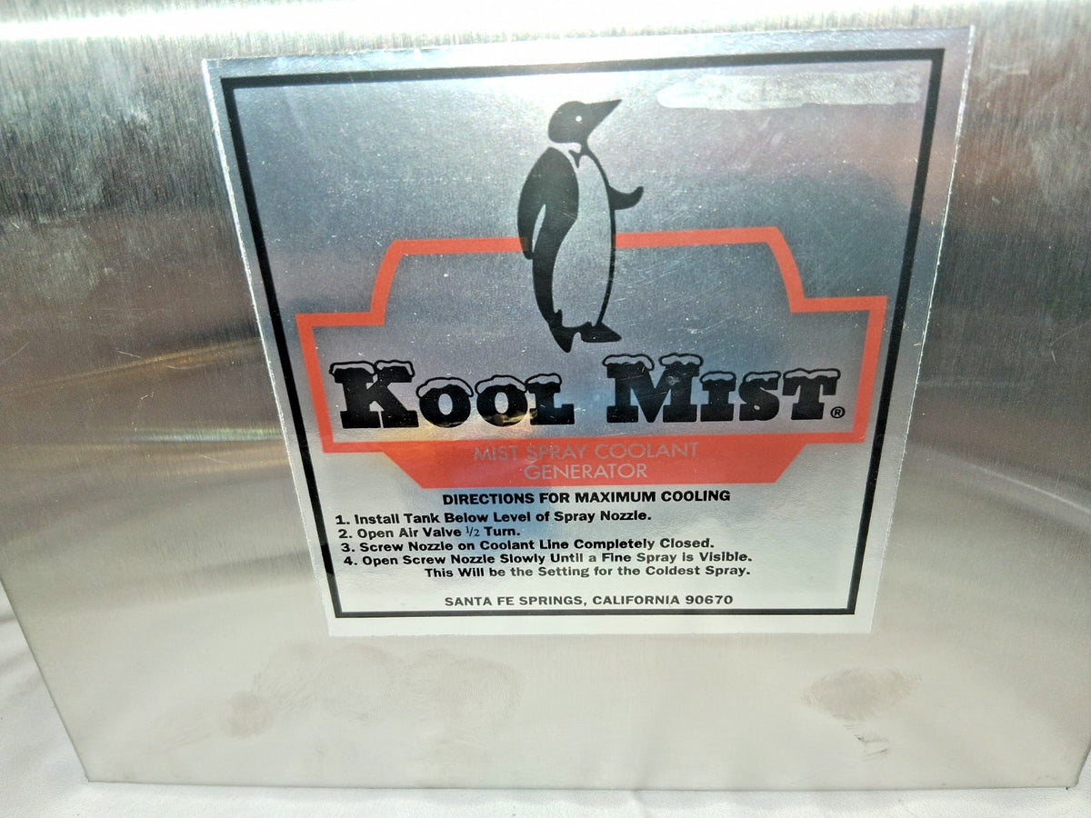 Kool Mist Tank Mist Coolant System 1 gal SS Tank 100NF18 PARTS/REPAIR