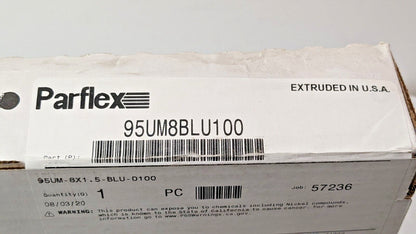 Parker Flexible Polyurethane Blue Tubing 8mm OD X 100 Ft Long 95UM-8x1.5-BLU-010