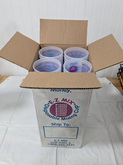 E-Z Mix Disposable 1/2 Pint Mixing Cup (100/Case) 70008