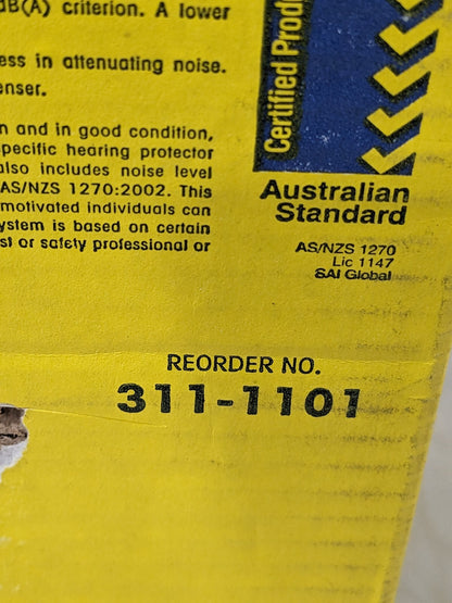 3M Earplugs: 29 dB, Foam, Barrel, Roll Down, Corded Qty 200 Pairs 7000002301