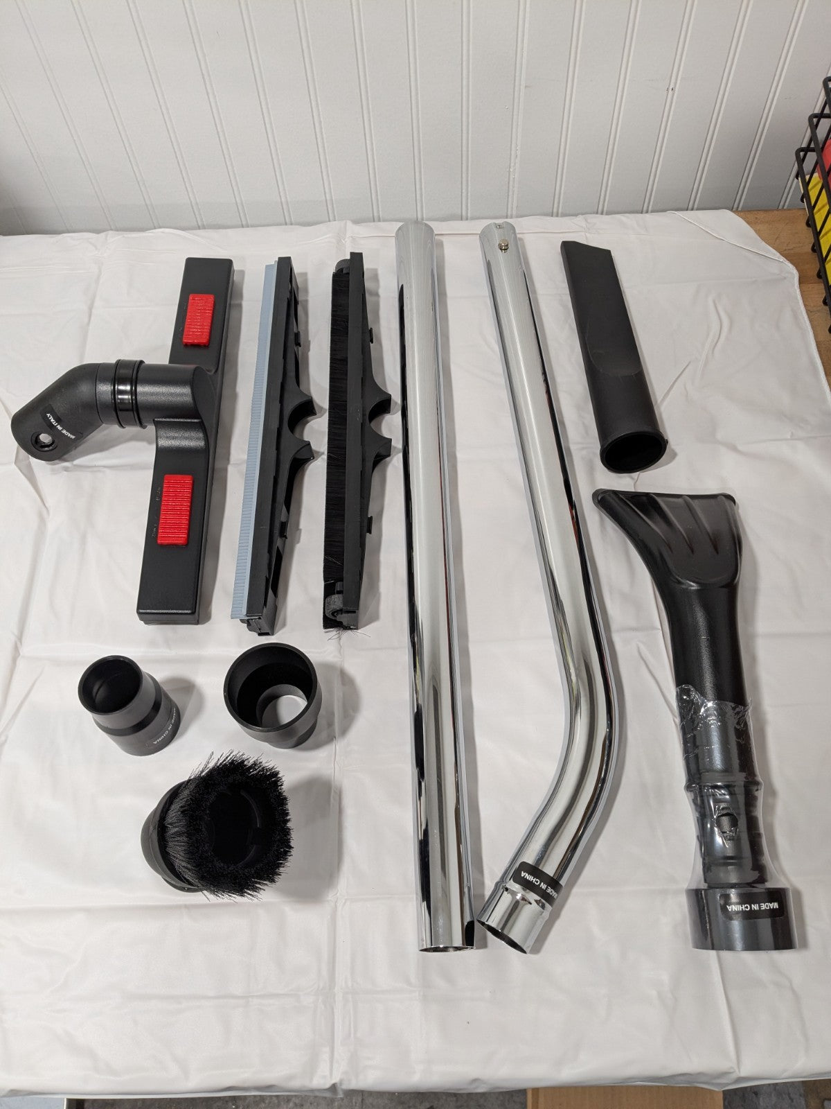 Ridgid 10PC SNGL END BLK VACUUM ACCESSORY KIT VT2575 INCOMPLETE