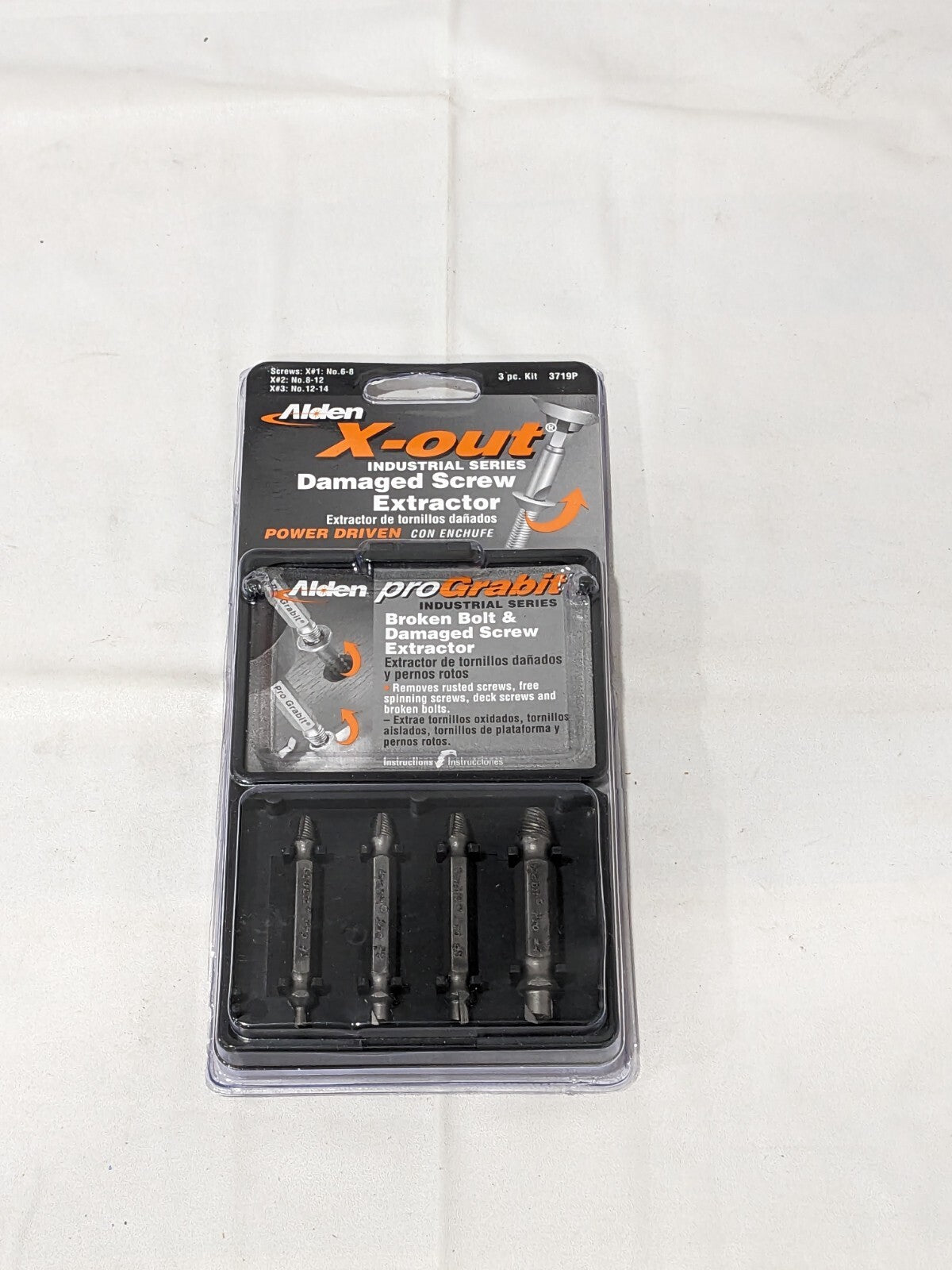 ALDEN Bolt & Screw Extractor: 4 Pc 8440P