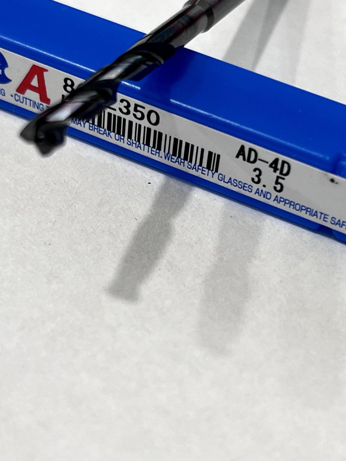 OSG Jobber Drill: 3.50 mm Dia, 140 deg Point, Solid Carbide 8672350